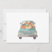 Invitation Parti de retraite florale de tournesol rustique (Dos)