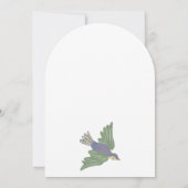 Invitation Parti de retraite florale lunaire (Dos)