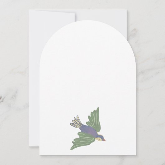 Invitation Parti de retraite florale lunaire (Dos)