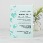 Invitation Parti de retraite infirmière moderne et unique (Debout devant)