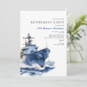 Invitation Parti de retraite militaire de la marine (Debout devant)