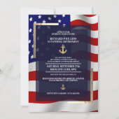 Invitation Parti de retraite militaire de l'Ancre d'or et du  (Devant)