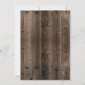 Invitation Parti de retraite militaire Rustic Wood USA Drapea (Dos)