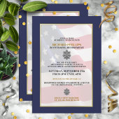 Invitation Parti de retraite militaire Silver Oak Leaf
