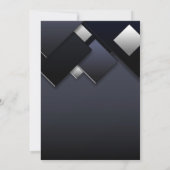 Invitation Parti de retraite moderne Black Grey (Dos)