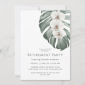 Invitation Parti de retraite paradis tropical des orchidées b (Devant)