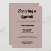 Invitation Parti de retraite personnalisée (Devant / Derrière)