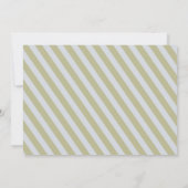 Invitation Parti de retraite Portrait Jaune Stripes (Dos)