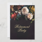 Invitation Parti de retraite Rose délicat (Dos)