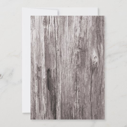 Invitation Parti de retraite Rustic Beach Driftwood (Dos)