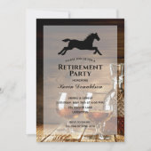 Invitation Parti de retraite Rustique Whiskey (Devant)