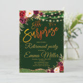 Invitation Parti de retraite surprise (Debout devant)