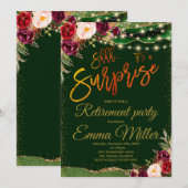 Invitation Parti de retraite surprise (Devant / Derrière)