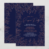 Invitation Parti de retraite surprise de la Marine et du Cuiv (Devant / Derrière)