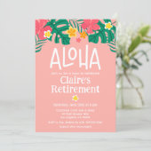 Invitation Parti de retraite Tropical Luau (Debout devant)