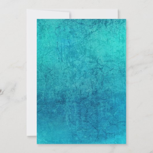 Invitation Parti de retraite Turquoise Turquoise moderne (Dos)