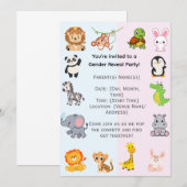 Invitation Parti de révélation de genre (Devant / Derrière)