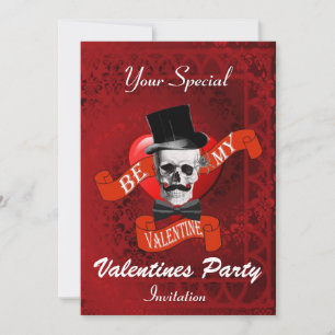 Invitation Parti de Valentines gothique alternatif