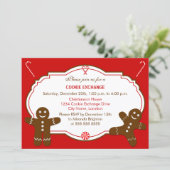 Invitation Parti d'échange de biscuits en pain d'épice (Debout devant)