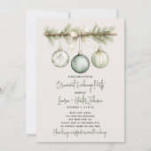 Invitation Parti d'échange ornemental de Noël moderne (Devant)