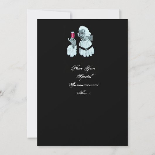 Invitation PARTI DÉGUSTATION DE VIN SOMMELIER, Champagne Blan (Dos)