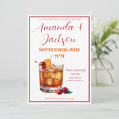 Invitation Parti d'engagement à l'ancienne mode Bourbon (Debout devant)