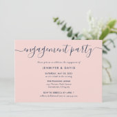 Invitation Parti d'engagement bleu et blanc de la marine mode (Debout devant)