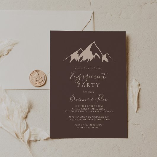 Invitation Parti d'engagement de Clear Mountain Country