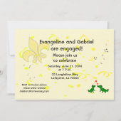 Invitation Parti d'engagement de la Fleur de l'or de la lango (Dos)