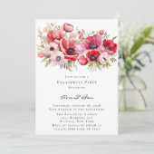 Invitation Parti d'engagement des Tulipes Roses et Rouges (Debout devant)