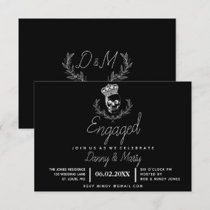 Invitation Parti d'engagement du crâne royal