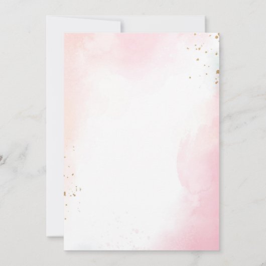 Invitation Parti d'engagement floral chic moderne (Dos)