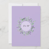 Invitation PARTI D'ENGAGEMENT Géométrique Eucalyptus Moderne (Dos)