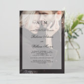 Invitation Parti d'engagement Mariage moderne | Superposition (Debout devant)
