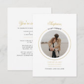 Invitation Parti d'engagement photo moderne (Devant / Derrière)