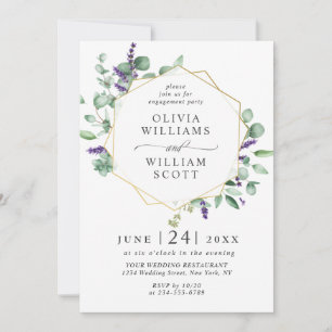 Invitation PARTI D'ENGAGEMENT PHOTOGRAPHIQUE Eucalyptus Moder