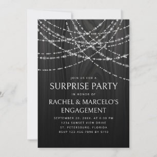 Invitation Parti d'engagement pour l'anniversaire surprise
