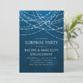 Invitation Parti d'engagement pour l'anniversaire surprise (Debout devant)