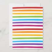 Invitation Parti d'engagement pour les aquarelles Rainbow (Dos)