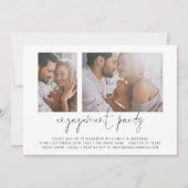 Invitation Parti d'engagement pour un script photo moderne 2 (Devant)