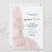 Invitation Parti d'engagement Rose Quartz (Devant)