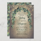 Invitation Parti d'engagement russe des Eucalyptus (Devant / Derrière)