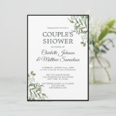 Invitation Parti d'engagement succulent des Feuilles de l'Euc (Debout devant)