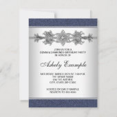Invitation Parti Denim et Diamonds (Dos)