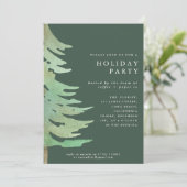 Invitation Parti d'entreprise de la forêt d'aquarelle (Debout devant)