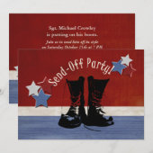 Invitation Parti d'envoi de l'armée de terre (Devant / Derrière)