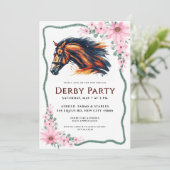 Invitation Parti Derby du cheval de course moderne (Debout devant)