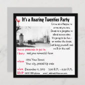Invitation Parti des années 20 (Devant / Derrière)