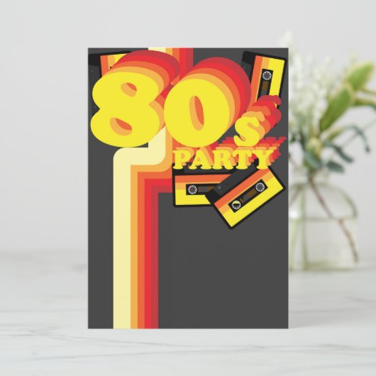 Invitation Parti des années 80 (Debout devant)