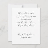 Invitation Parti des chats Confetti-Tossing (Dos)